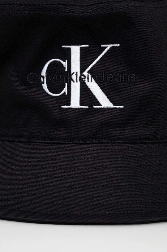 Бавовняний капелюх Calvin Klein Jeans чорний