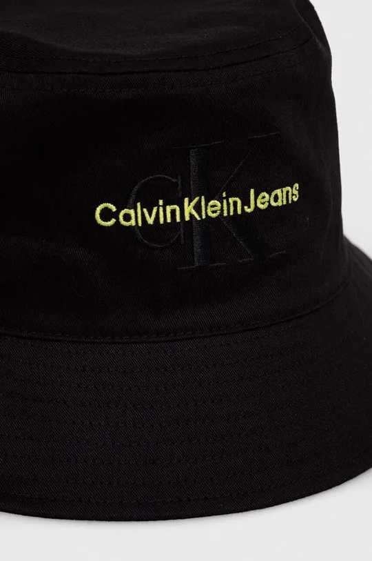 Calvin Klein Jeans kapelusz bawełniany czarny