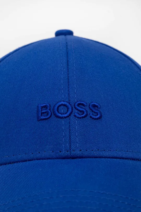 Βαμβακερό καπέλο του μπέιζμπολ BOSS μπλε