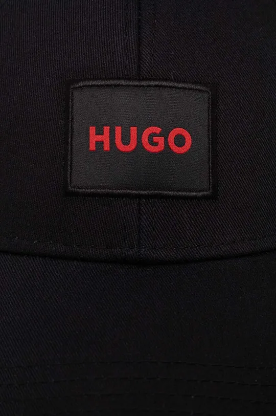 HUGO czapka z daszkiem bawełniana 100 % Bawełna 