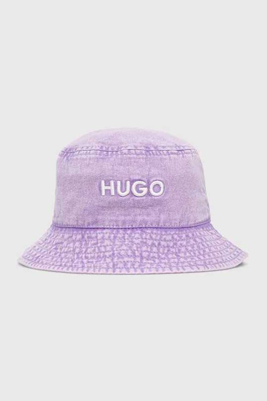 μωβ Βαμβακερό καπέλο HUGO Γυναικεία