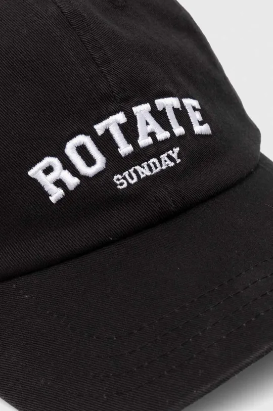 Βαμβακερό καπέλο του μπέιζμπολ Rotate μαύρο