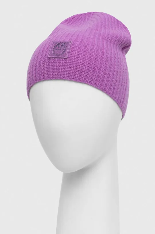 Кашемировая шапка Pinko фиолетовой