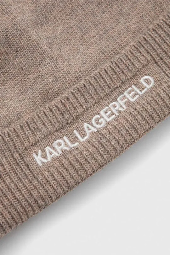 Karl Lagerfeld czapka z daszkiem z domieszką wełny 50 % Poliamid, 40 % Wiskoza, 5 % Kaszmir, 5 % Wełna