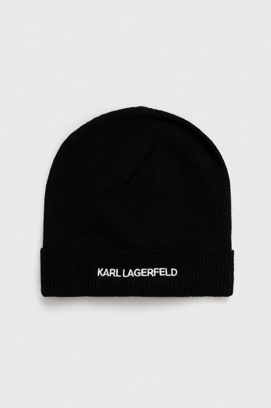 μαύρο Καπάκι με μείγμα μαλλί Karl Lagerfeld Γυναικεία