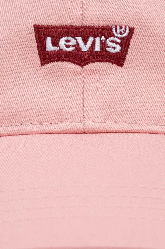 Levi's czapka z daszkiem różowy