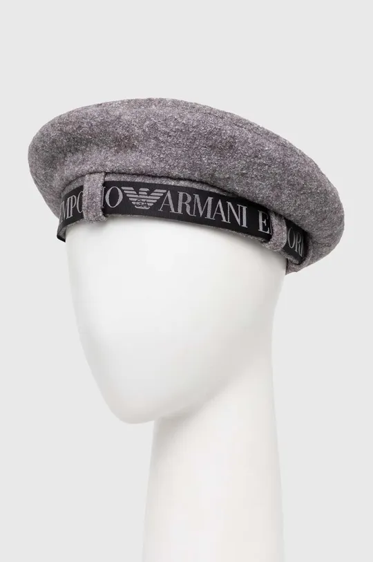 sivá Vlnená baretka Emporio Armani Dámsky