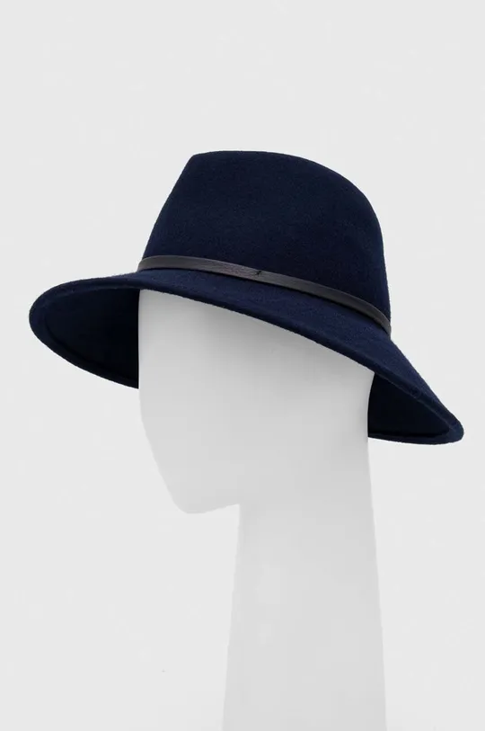 Μάλλινο καπέλο Coccinelle σκούρο μπλε