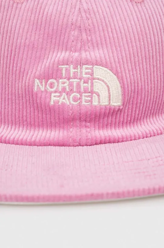 Κοτλέ καπέλο μπέιζμπολ The North Face ροζ