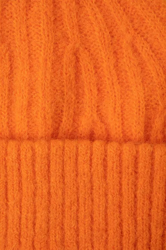 Čiapka s prímesou vlny American Vintage BONNET oranžová