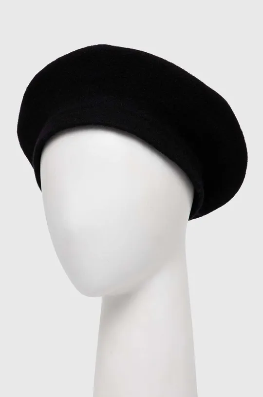 czarny Sisley beret wełniany Damski