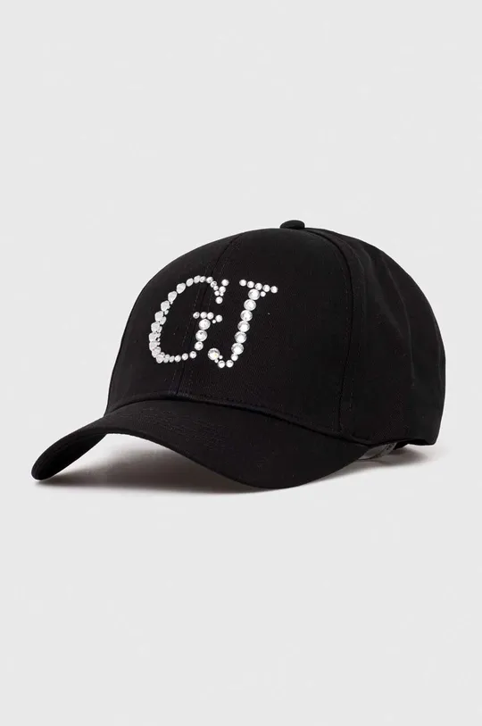 μαύρο Βαμβακερό καπέλο του μπέιζμπολ Guess Γυναικεία