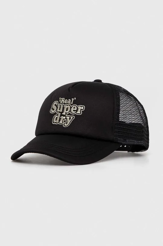 czarny Superdry czapka z daszkiem Damski
