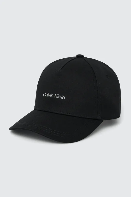 čierna Bavlnená šiltovka Calvin Klein Dámsky
