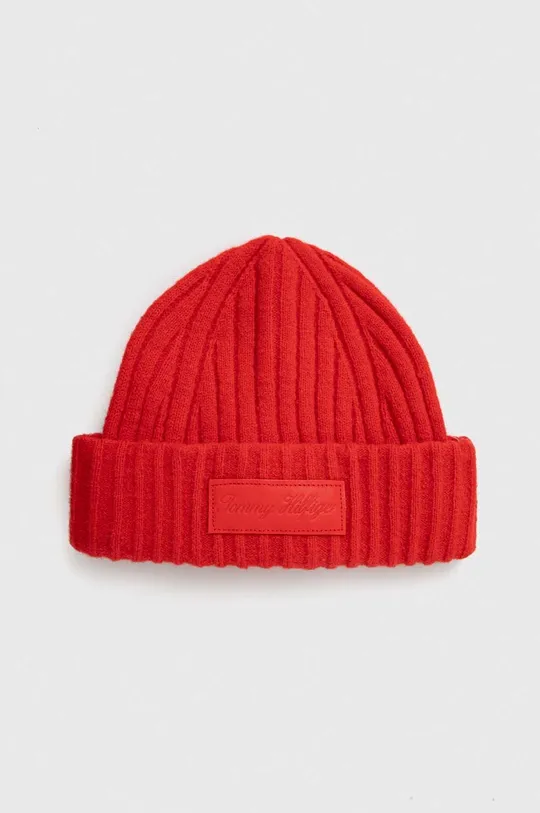 crvena Kapa s dodatkom vune Tommy Hilfiger Ženski