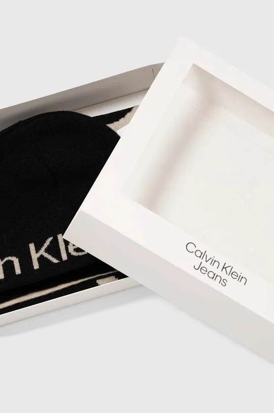 Calvin Klein Jeans czapka i szalik wełniany
