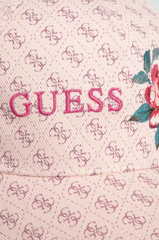Bavlnená šiltovka Guess DENISE ružová