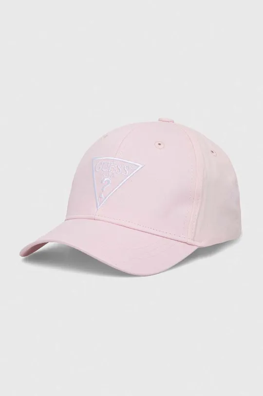 ροζ Παιδικό βαμβακερό καπέλο μπέιζμπολ Guess Για κορίτσια