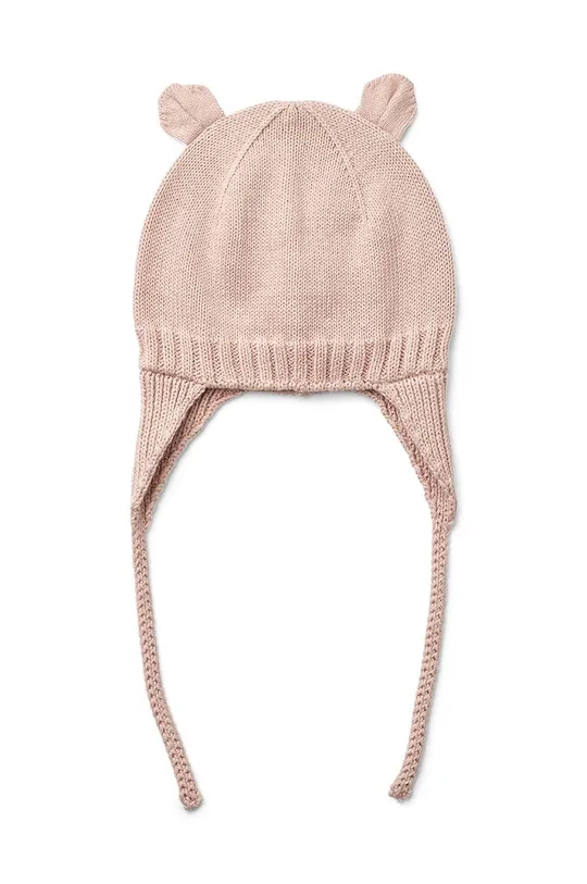 рожевий Бавовняна шапка для немовля Liewood Для дівчаток