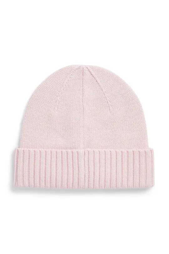 Παιδικό μάλλινο καπέλο Polo Ralph Lauren ροζ