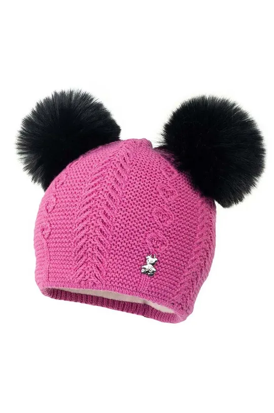 рожевий Дитяча шапка з домішкою вовни Jamiks Для дівчаток