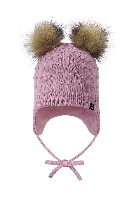 Παιδικό μάλλινο καπέλο Reima Myyry ροζ