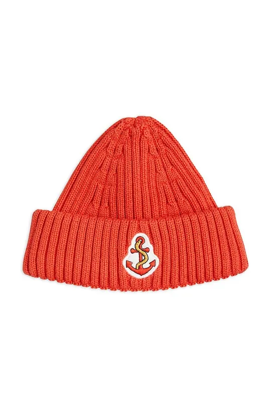Detská bavlnená čiapka Mini Rodini červená