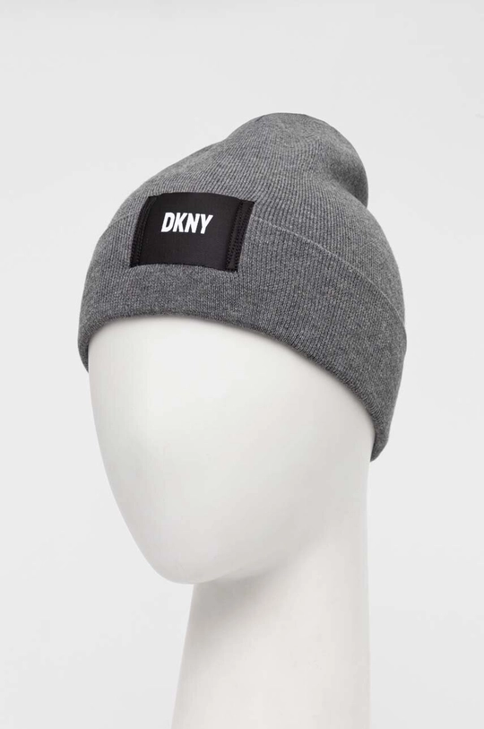 Παιδικός βαμβακερός σκούφος DKNY D31310 γκρί AW23