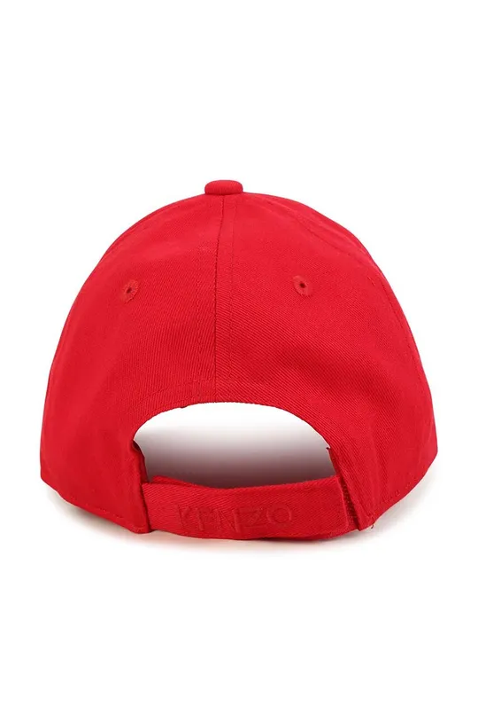 Kenzo Kids czapka z daszkiem bawełniana dziecięca czerwony