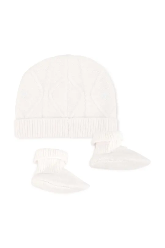 biały Michael Kors czapka i kapcie niemowlęce Dziecięcy