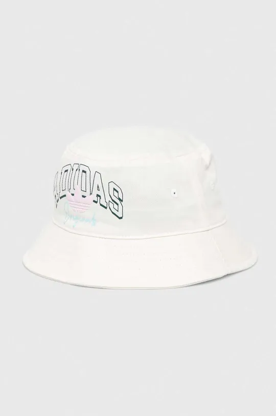 bela Otroški bombažni klobuk adidas Originals Otroški