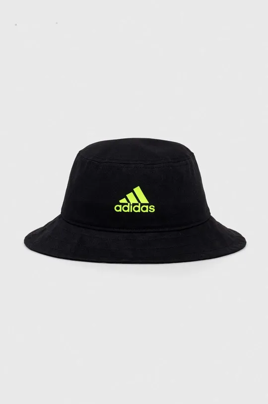 čierna Detský bavlnený klobúk adidas Performance Detský