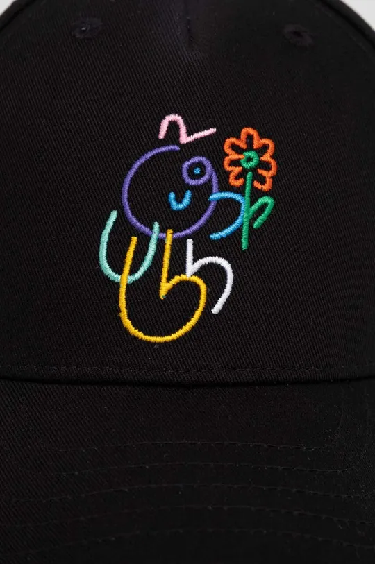 Παιδικό βαμβακερό καπέλο μπέιζμπολ adidas Originals μαύρο