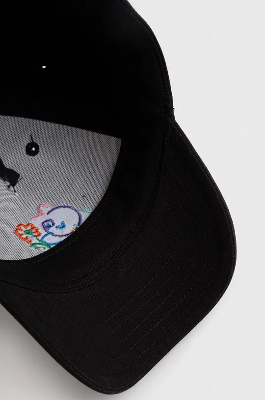 μαύρο Παιδικό βαμβακερό καπέλο μπέιζμπολ adidas Originals