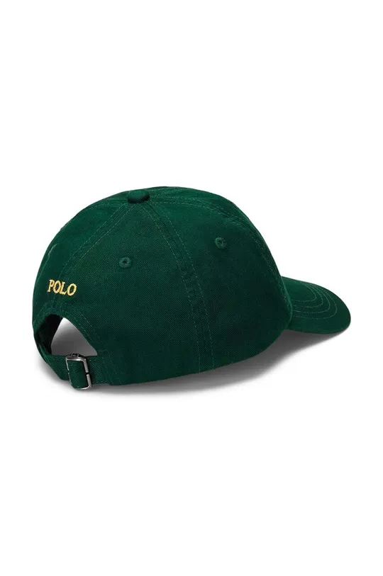 Otroška bombažna bejzbolska kapa Polo Ralph Lauren zelena
