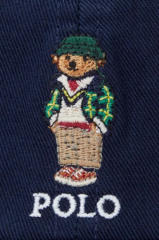granatowy Polo Ralph Lauren czapka z daszkiem bawełniana dziecięca