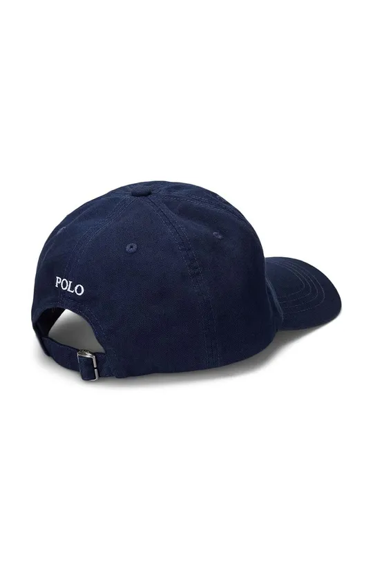 Παιδικό βαμβακερό καπέλο μπέιζμπολ Polo Ralph Lauren σκούρο μπλε