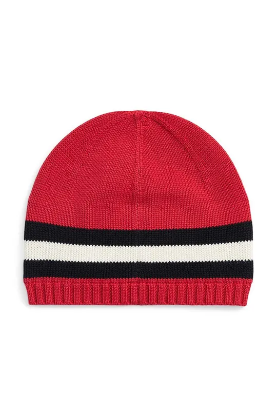 Детская хлопковая шапка Polo Ralph Lauren красный
