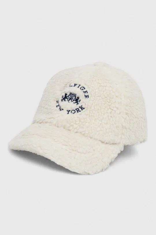 biały Tommy Hilfiger czapka z daszkiem dziecięca Dziecięcy