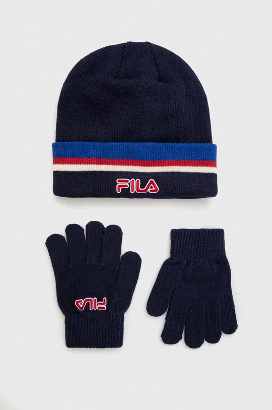 σκούρο μπλε Παιδικός σκούφος και γάντια Fila BEREA Set beanies & Gloves Παιδικά
