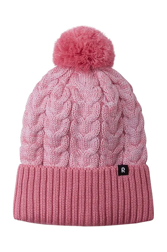 Παιδικό μάλλινο καπέλο Reima Routii ροζ