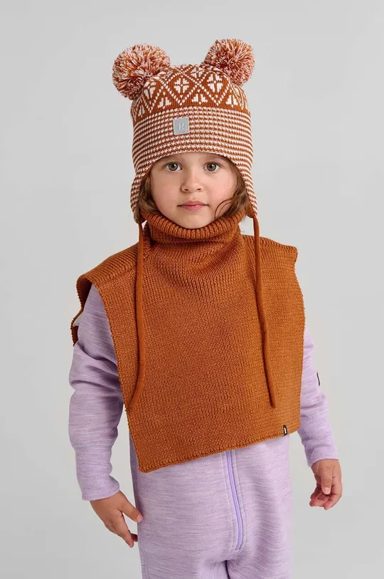 коричневый Детская хлопковая шапочка Reima Kuuru Детский