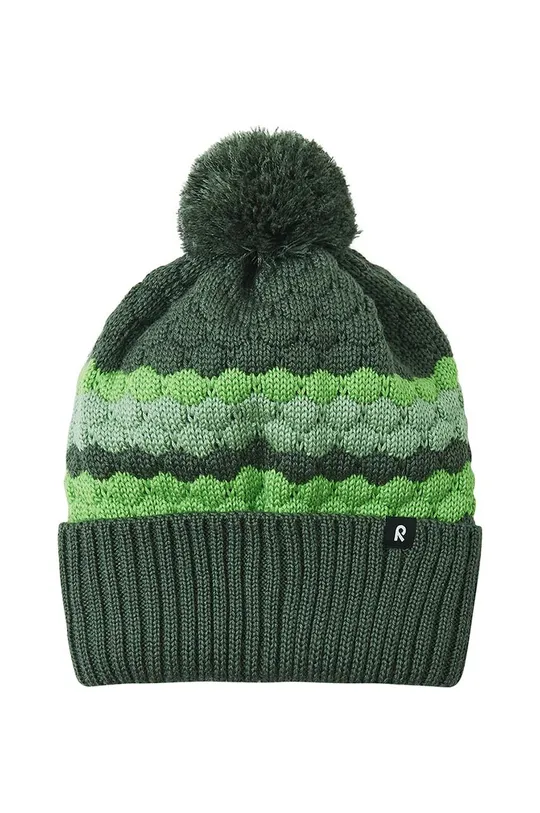 Παιδικό μάλλινο καπέλο Reima Pampula πράσινο