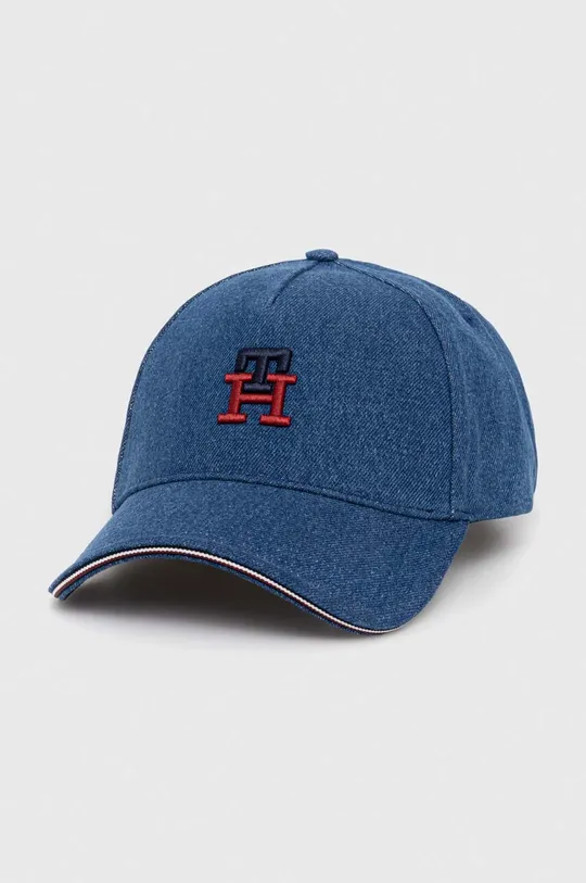 σκούρο μπλε Βαμβακερό καπέλο του μπέιζμπολ Tommy Hilfiger Ανδρικά