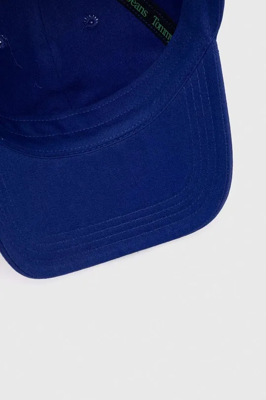 μπλε Βαμβακερό καπέλο του μπέιζμπολ Tommy Jeans