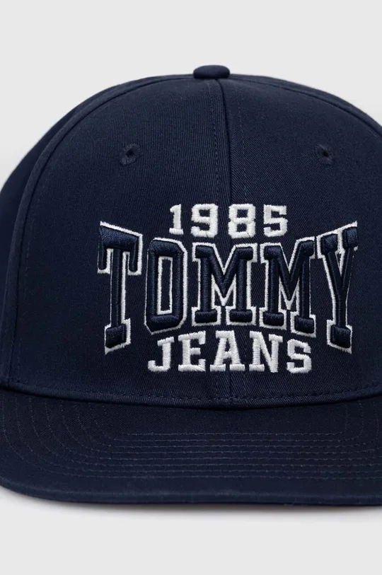 Бавовняна бейсболка Tommy Jeans темно-синій