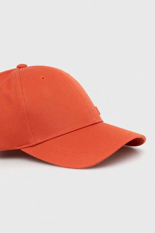 pomarańczowy Calvin Klein czapka z daszkiem bawełniana