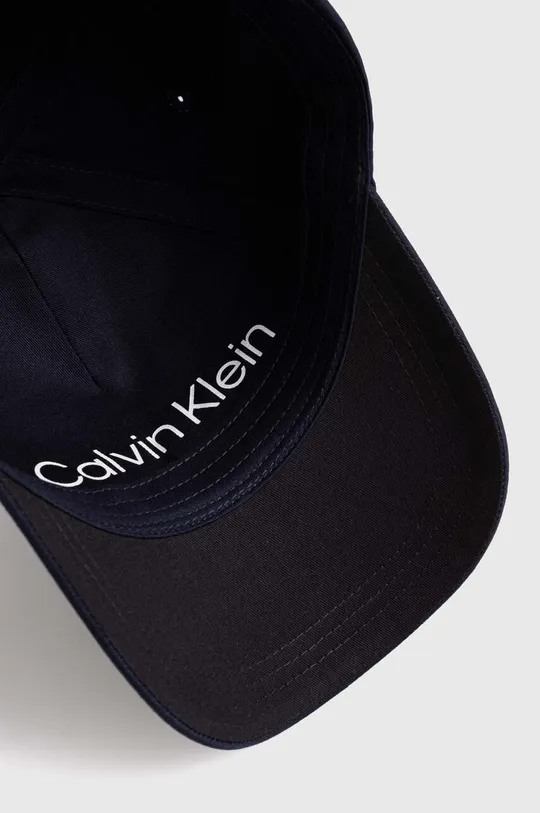σκούρο μπλε Βαμβακερό καπέλο του μπέιζμπολ Calvin Klein