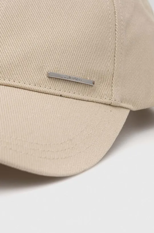 Calvin Klein czapka z daszkiem beżowy