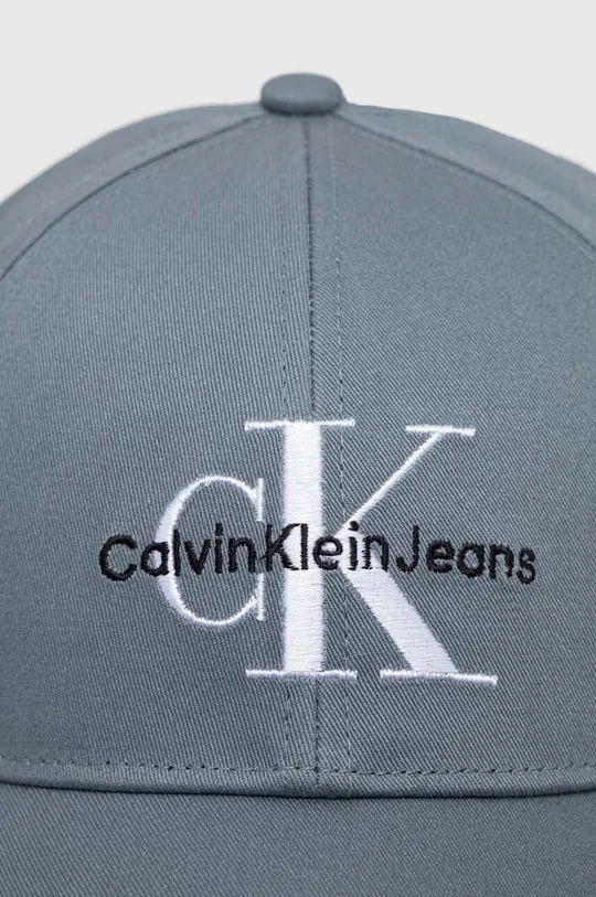 Бавовняна бейсболка Calvin Klein Jeans блакитний